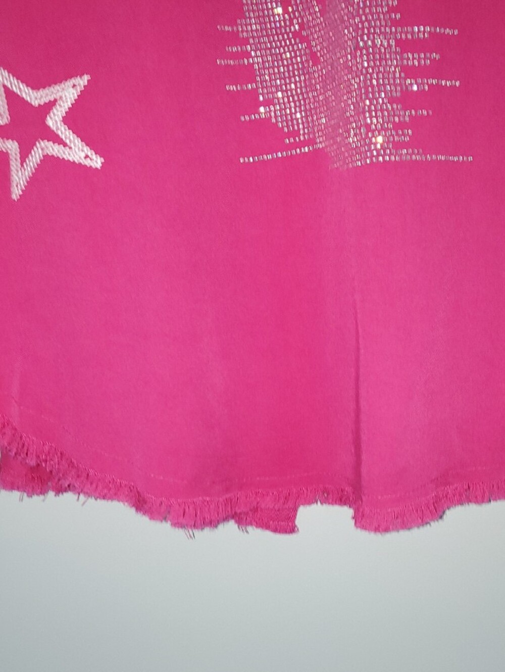 Pink Star-Embroidered Button-Up Blouse - Picture 7 of 9